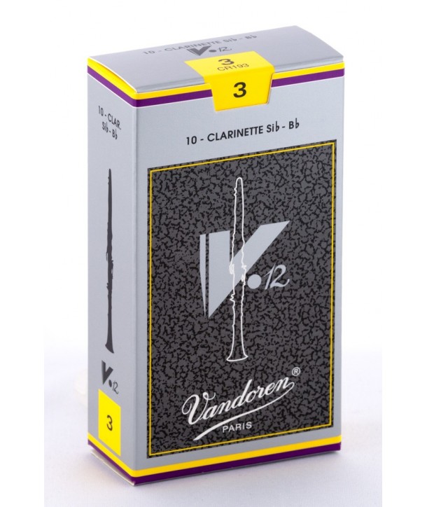 Boite de 10 anches Vandoren Traditionnelles force 2,5 pour Clarinette Sib