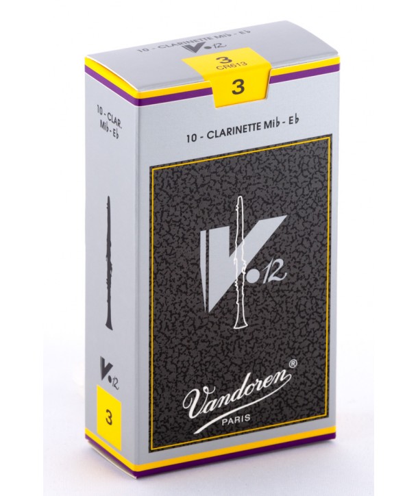 Boite de 10 anches Vandoren Traditionnelles force 2,5 pour Clarinette Sib