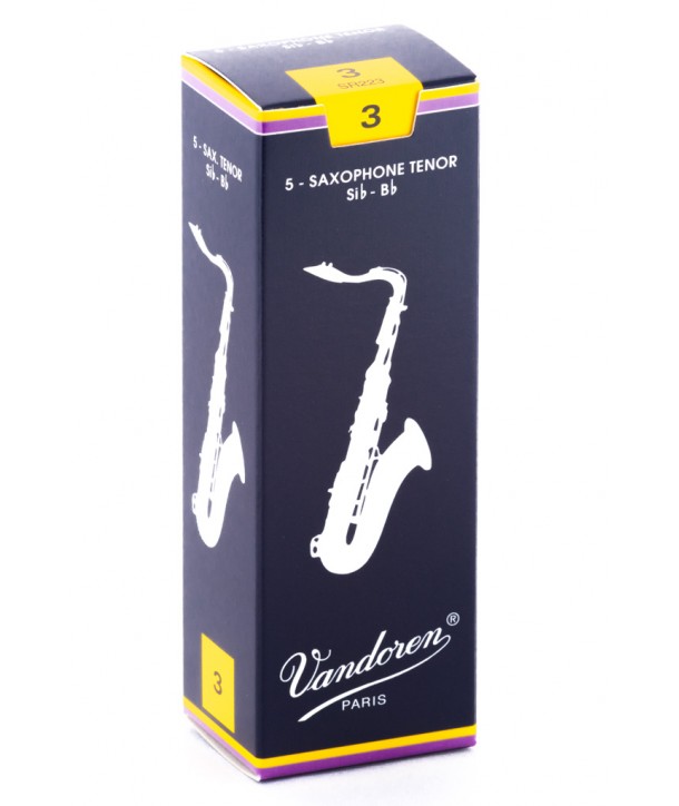 Boite de 10 anches Vandoren Traditionnelles force 2,5 pour Clarinette Sib